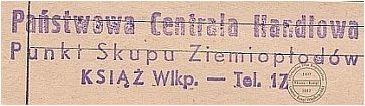 Państwowa Centrala Handlowa Książ Wlkp. - 1949 r.