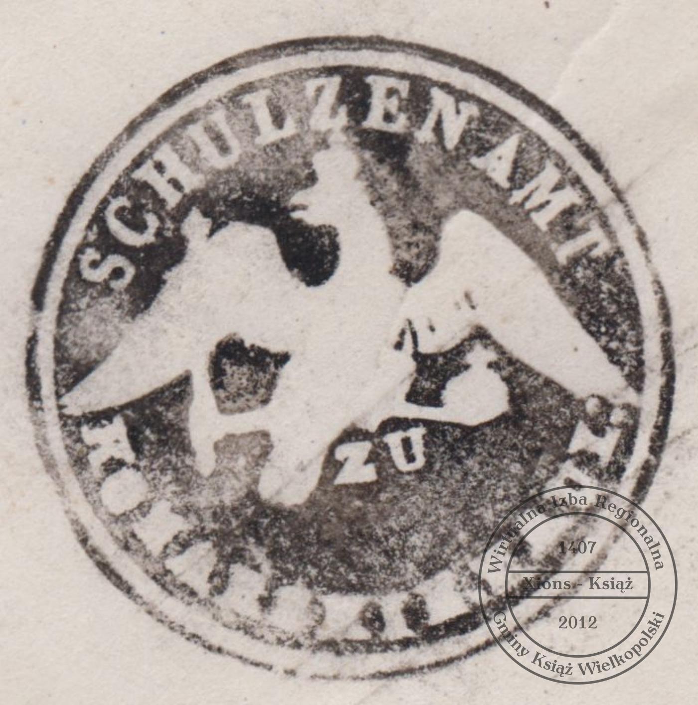 Pieczęć sołecka Konarskie Hauland, 1862 r.