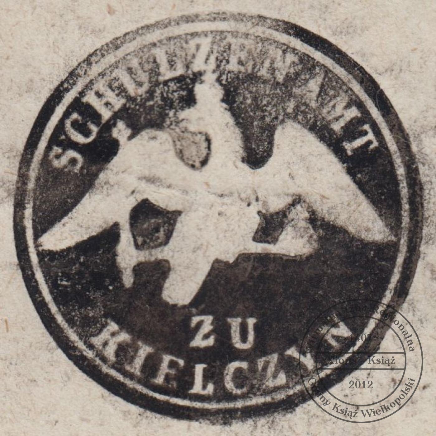 Pieczęć sołecka Kiełczyn, 1861 r.