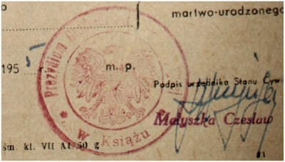 Pieczęć Gromadzka Rada Narodowa. Książ 1955 r.