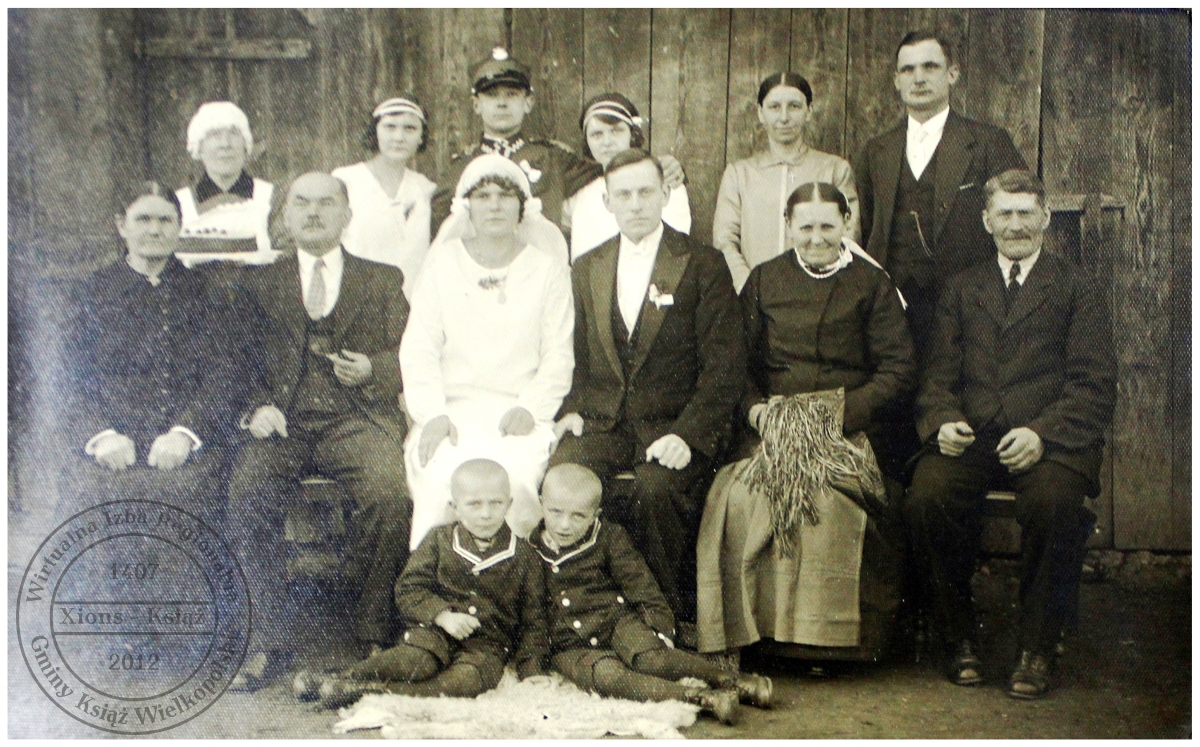 Ślub Pelagii z Nowaków i Józefa Berdyszaka 1930 r.