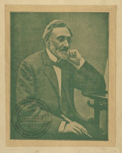 Prof. Heinrich Graetz -portret. 1860 r.