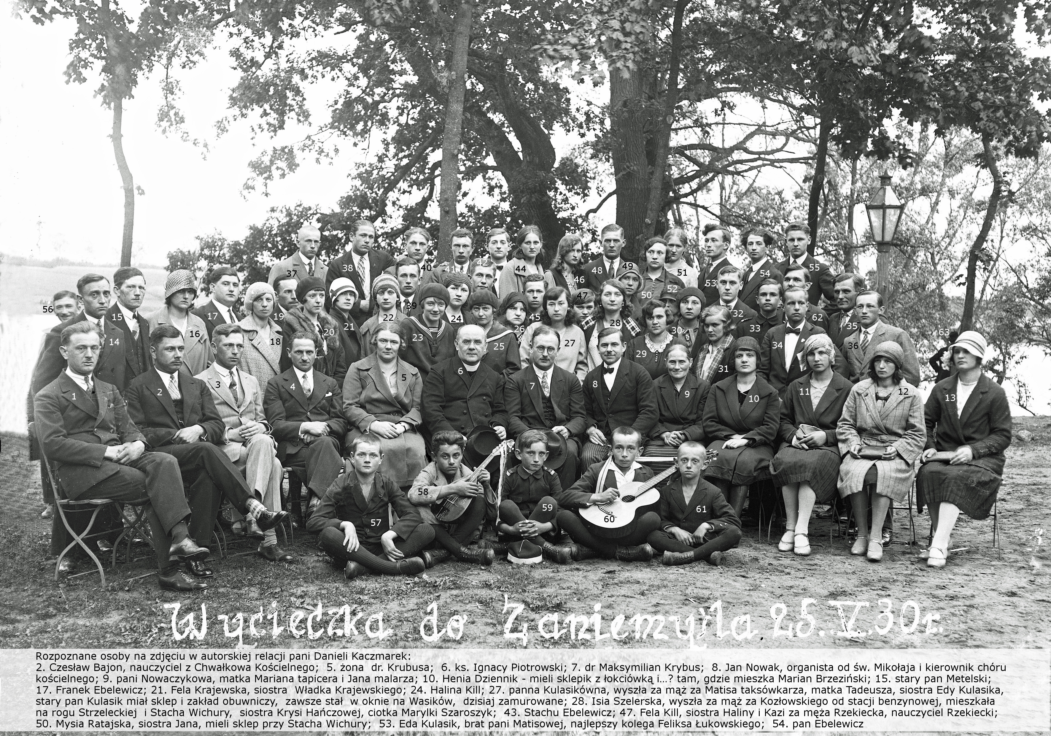 Wycieczka do Zaniemyśla 1930 r.