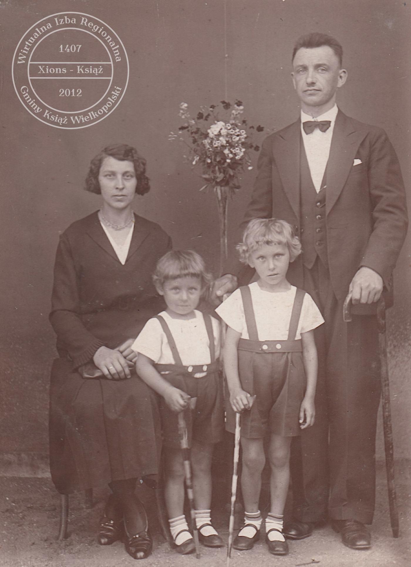 Rodzina Dorszyków. Książ, 1933 r.
