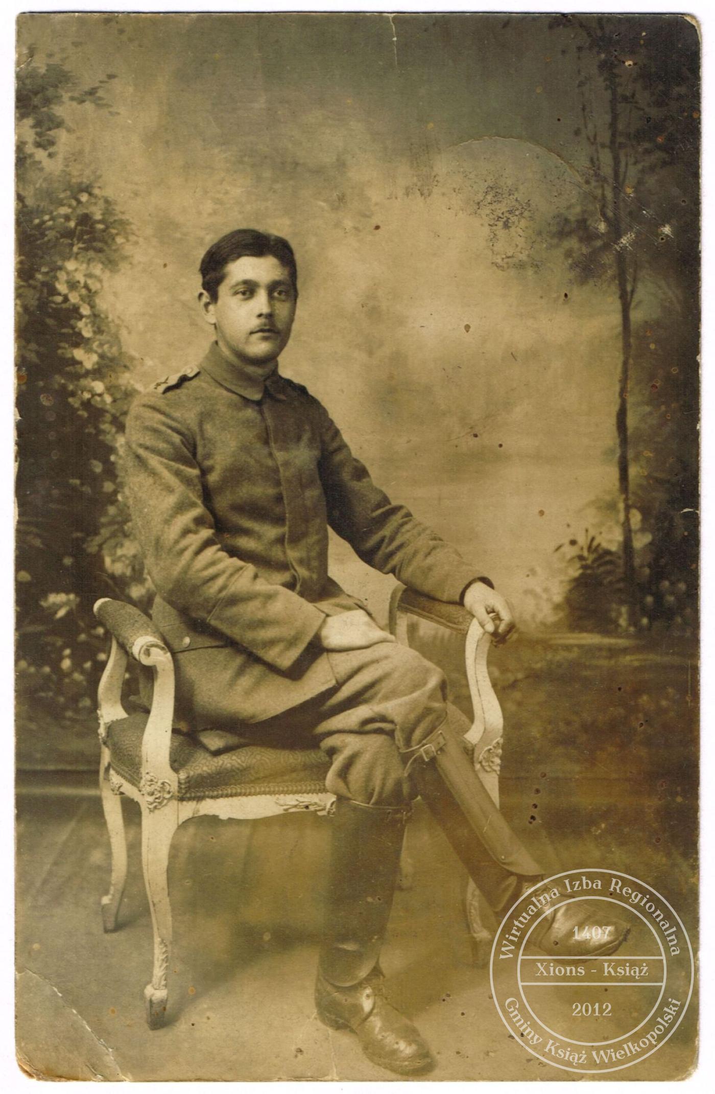 Władysław Günther w armii pruskiej. 1917 r.