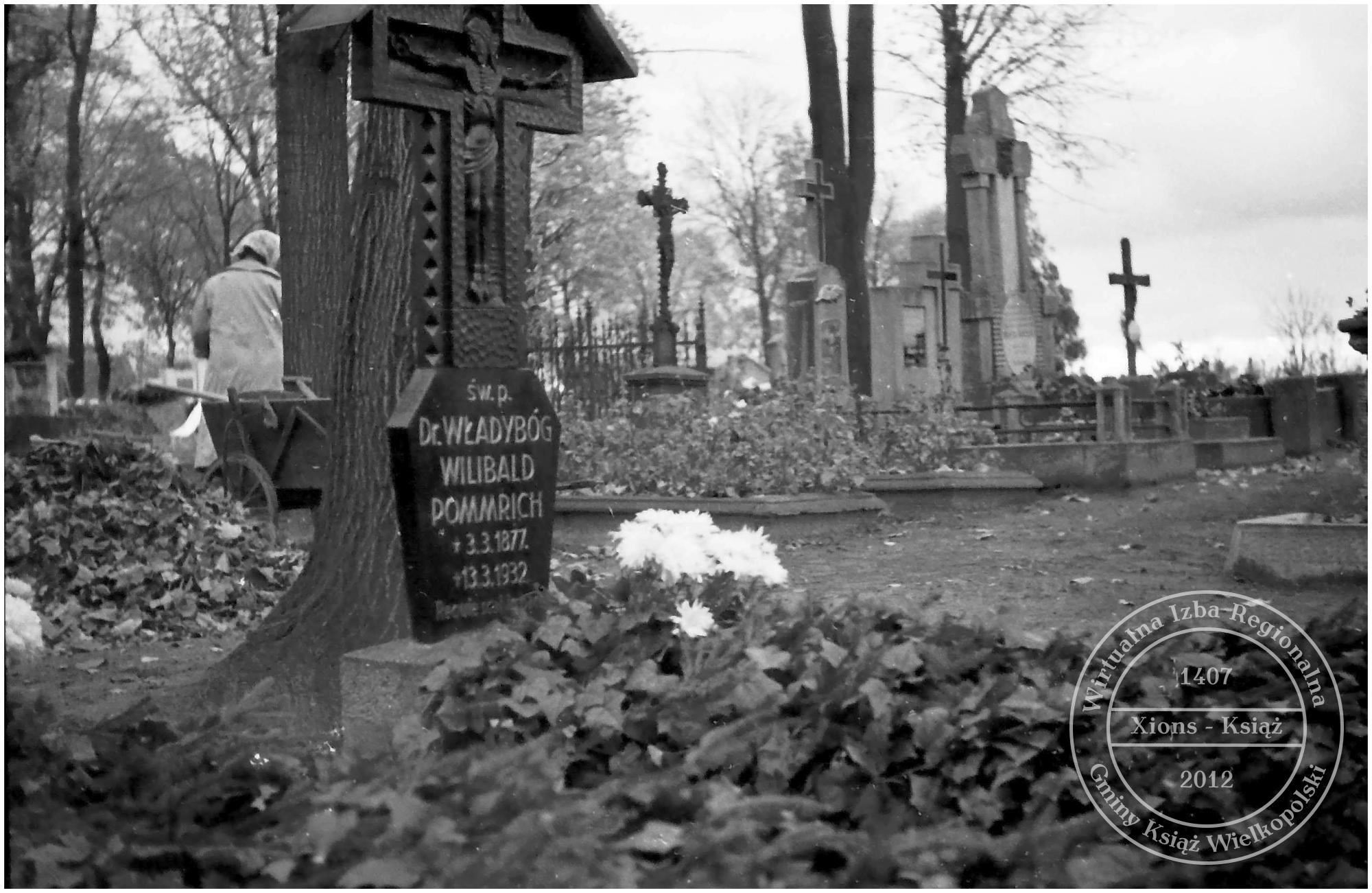 Doktor Pommrich nagrobek. Książ 1967 r.