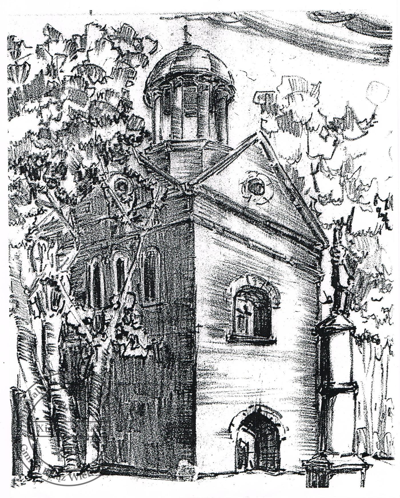 Feliks Worsztynowicz - dzwonnica. Książ 1936 r.