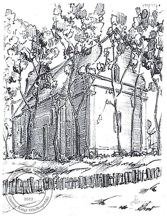 Feliks Worsztynowicz - kościól św. Mikołaja. Książ 1936 r.
