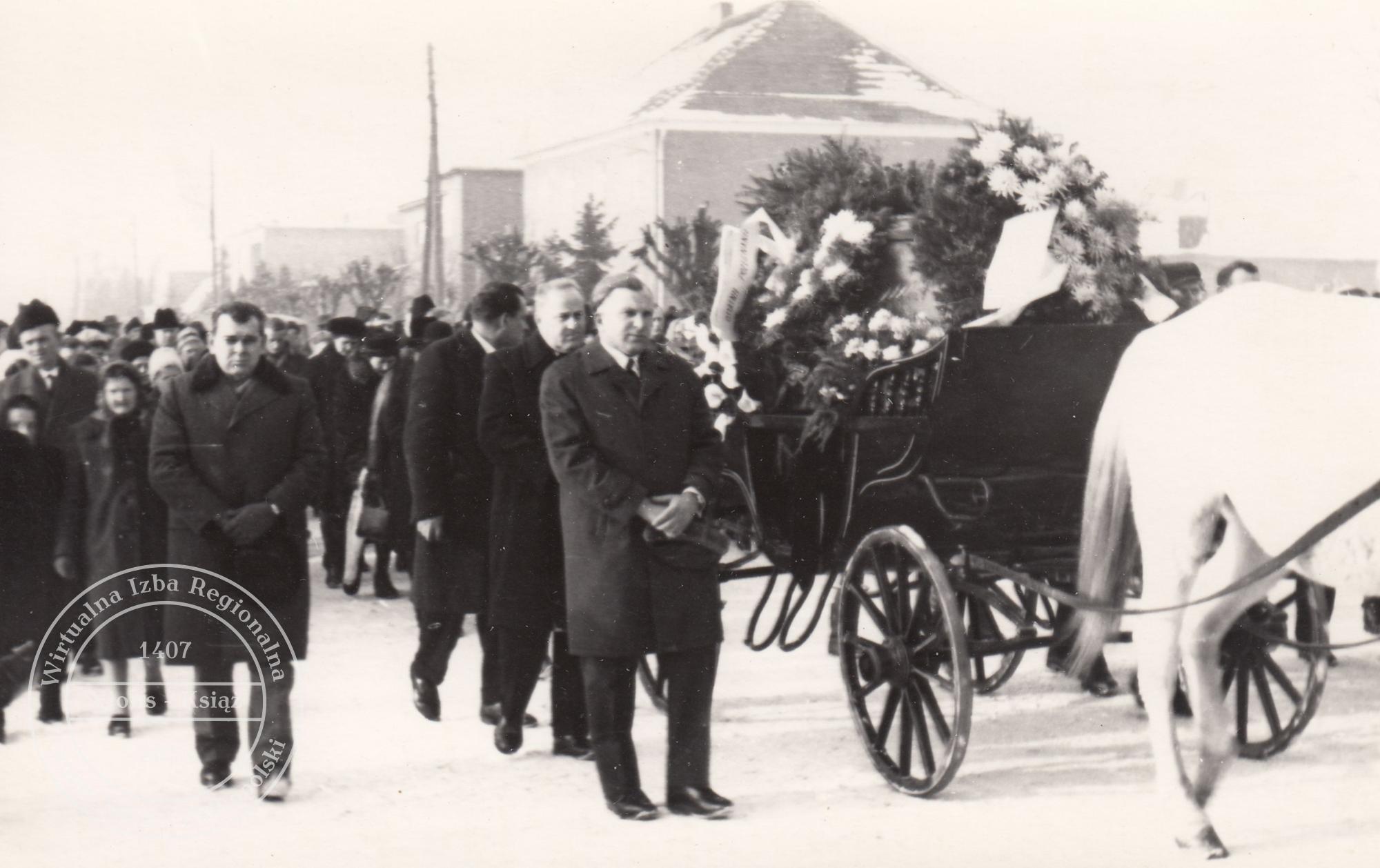 Pogrzeb dr. Maksymiliana Krybusa w dniu 25 stycznia 1970 r.