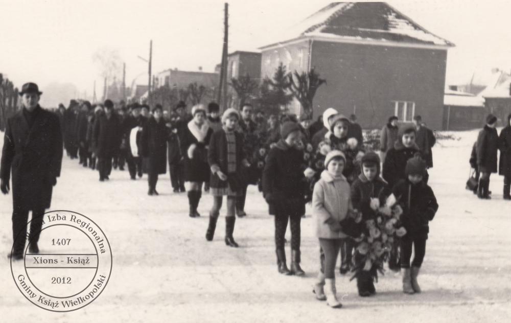 Pogrzeb dr. Maksymiliana Krybusa w dniu 25 stycznia 1970 r.