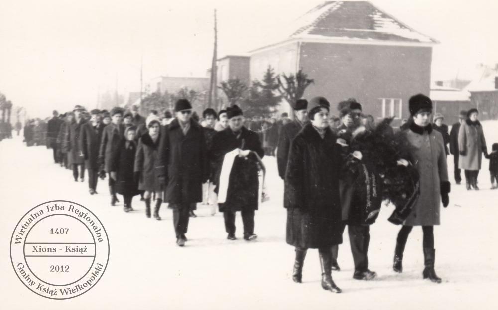 Pogrzeb dr. Maksymiliana Krybusa w dniu 25 stycznia 1970 r.