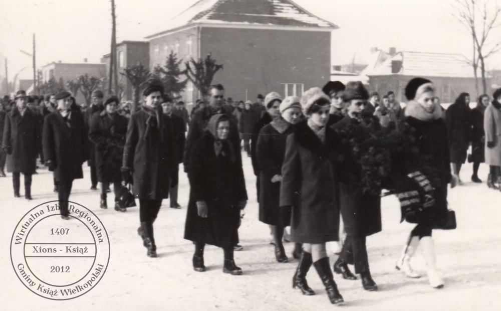 Pogrzeb dr. Maksymiliana Krybusa w dniu 25 stycznia 1970 r.