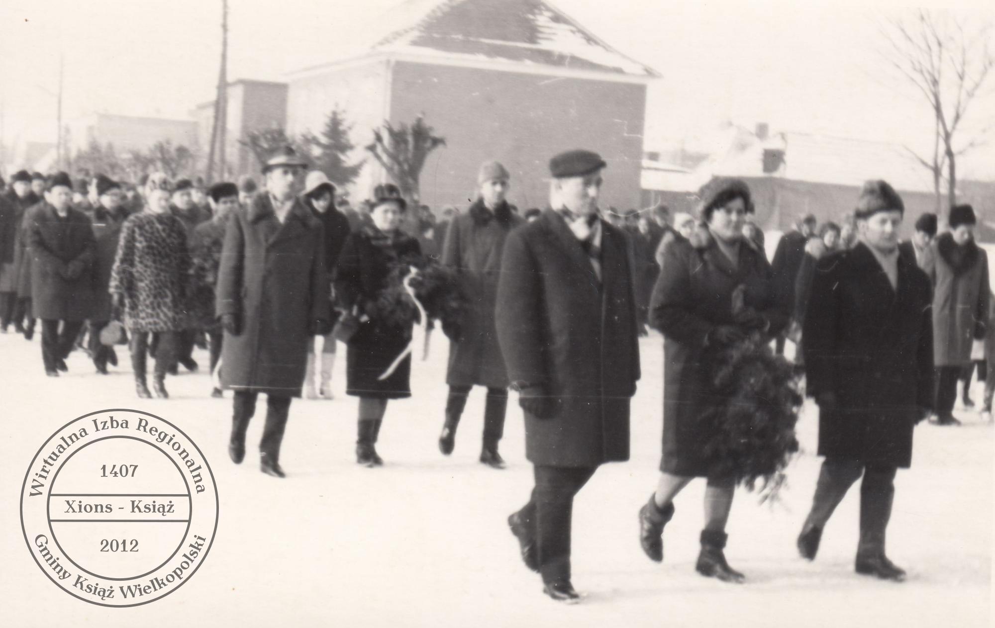 Pogrzeb dr. Maksymiliana Krybusa w dniu 25 stycznia 1970 r.