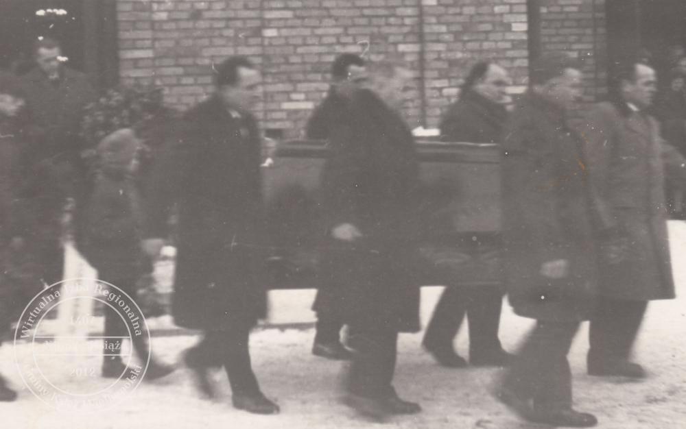 Pogrzeb dr. Maksymiliana Krybusa w dniu 25 stycznia 1970 r.