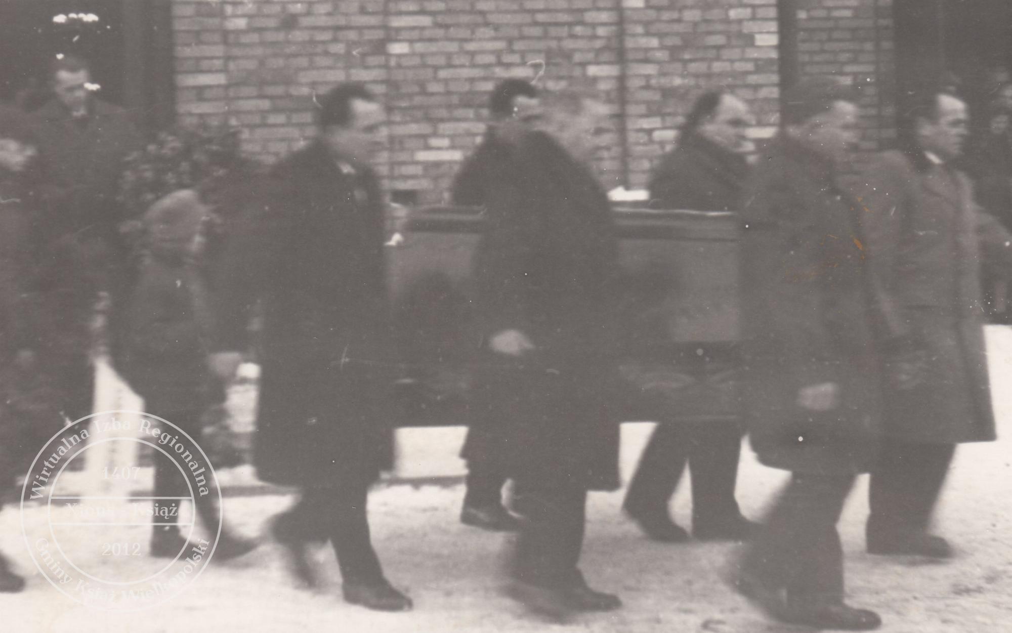 Pogrzeb dr. Maksymiliana Krybusa w dniu 25 stycznia 1970 r.