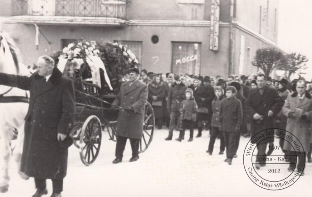 Pogrzeb dr. Maksymiliana Krybusa w dniu 25 stycznia 1970 r.