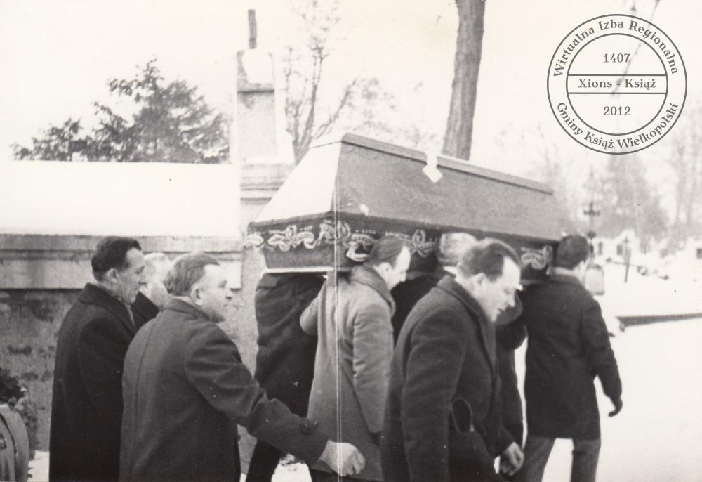 Pogrzeb dr. Maksymiliana Krybusa w dniu 25 stycznia 1970 r.