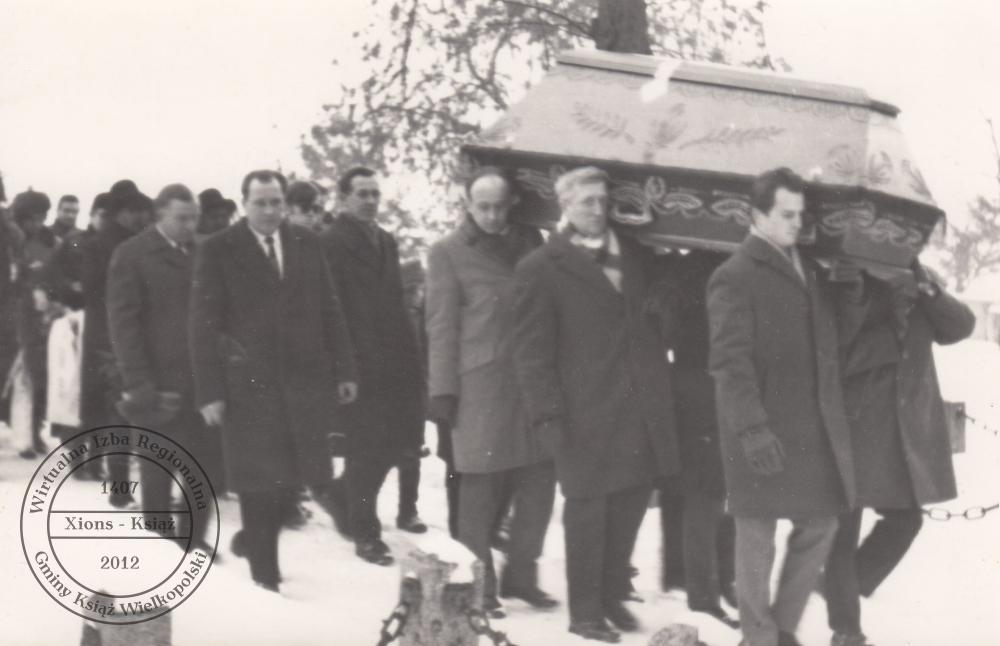 Pogrzeb dr. Maksymiliana Krybusa w dniu 25 stycznia 1970 r.