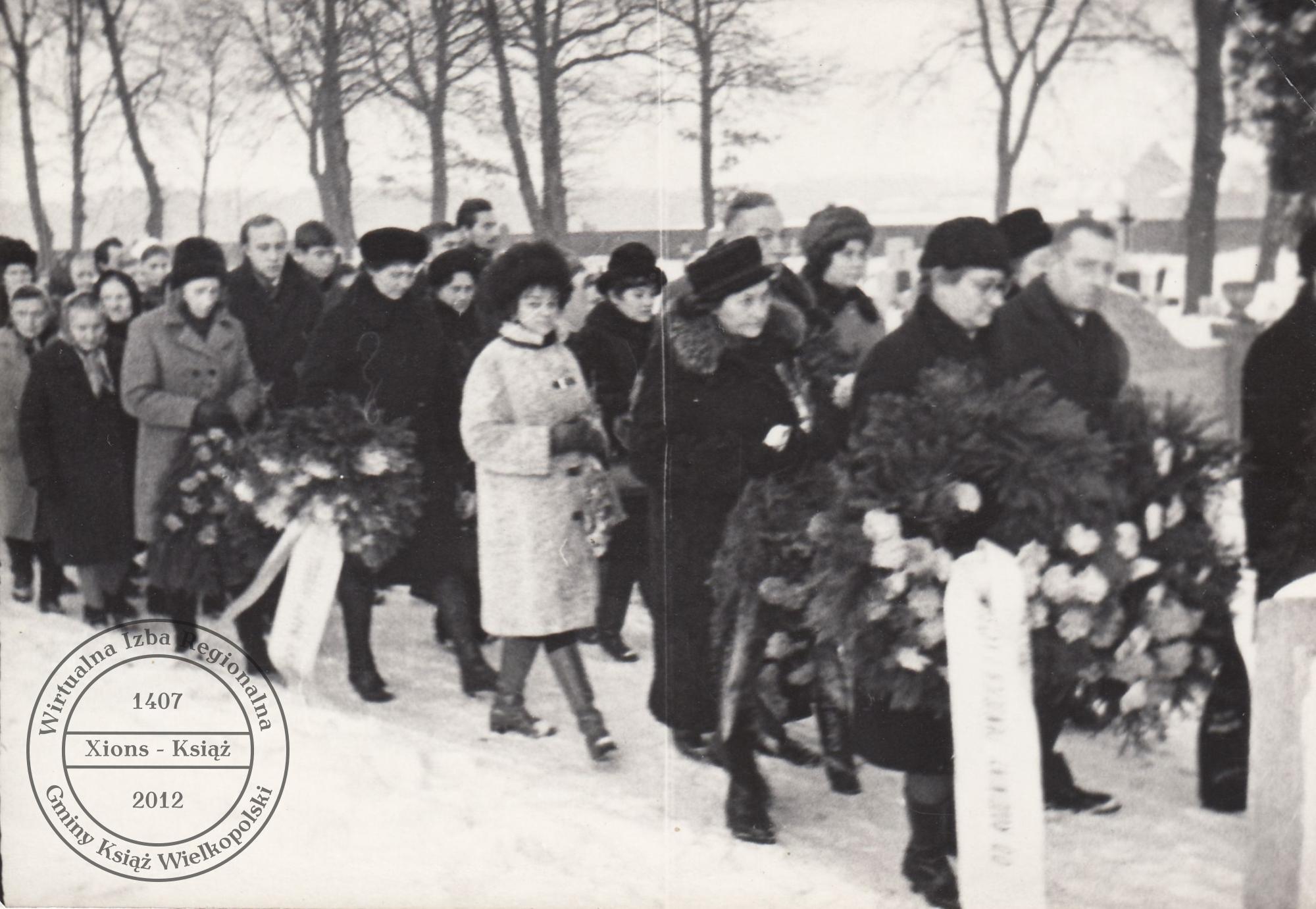 Pogrzeb dr. Maksymiliana Krybusa w dniu 25 stycznia 1970 r.