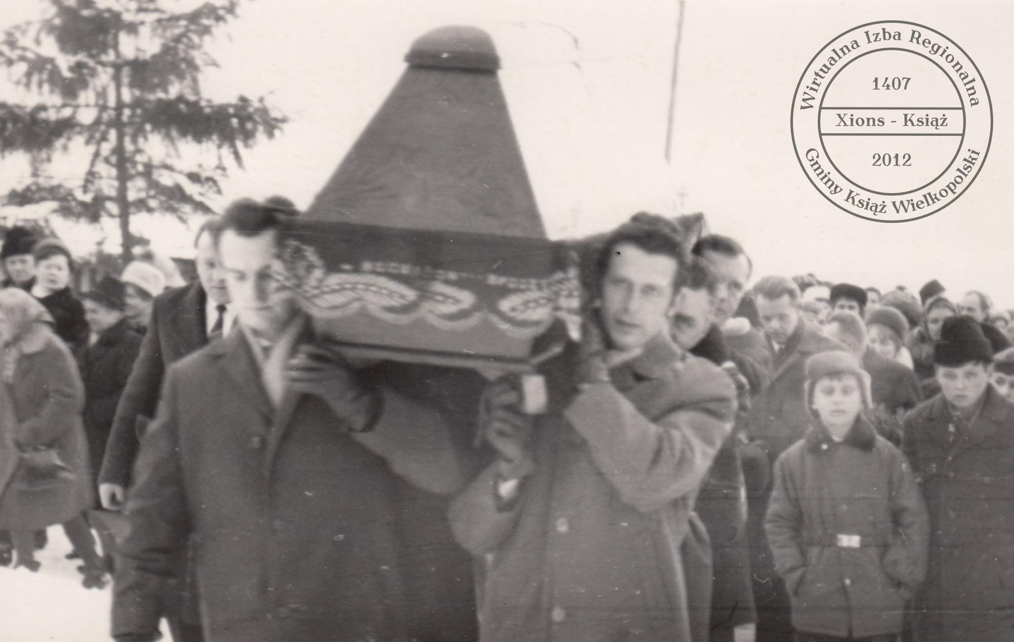 Pogrzeb dr. Maksymiliana Krybusa w dniu 25 stycznia 1970 r.