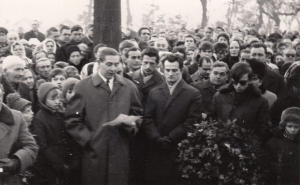 Pogrzeb dr. Maksymiliana Krybusa w dniu 25 stycznia 1970 r.