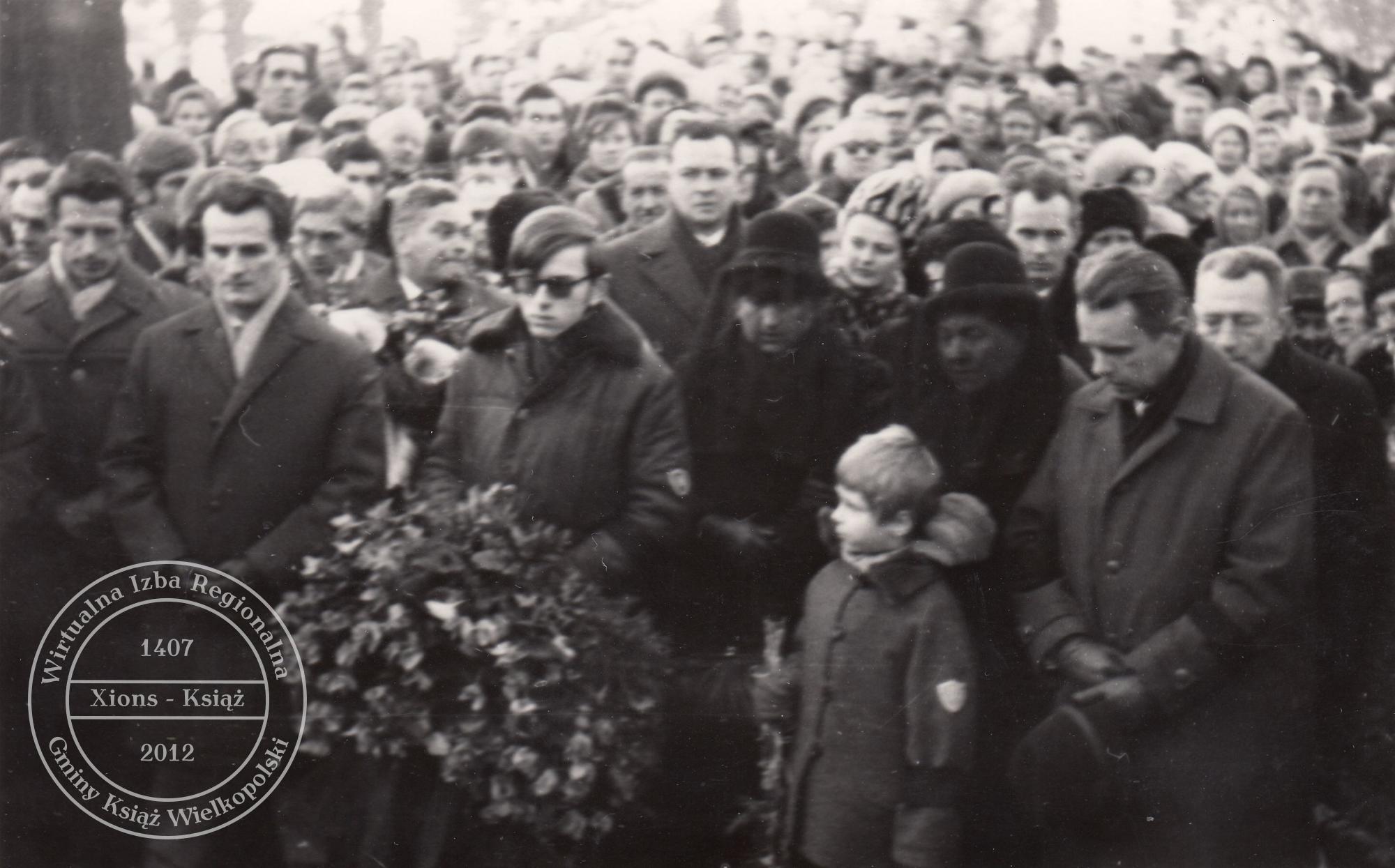 Pogrzeb dr. Maksymiliana Krybusa w dniu 25 stycznia 1970 r.