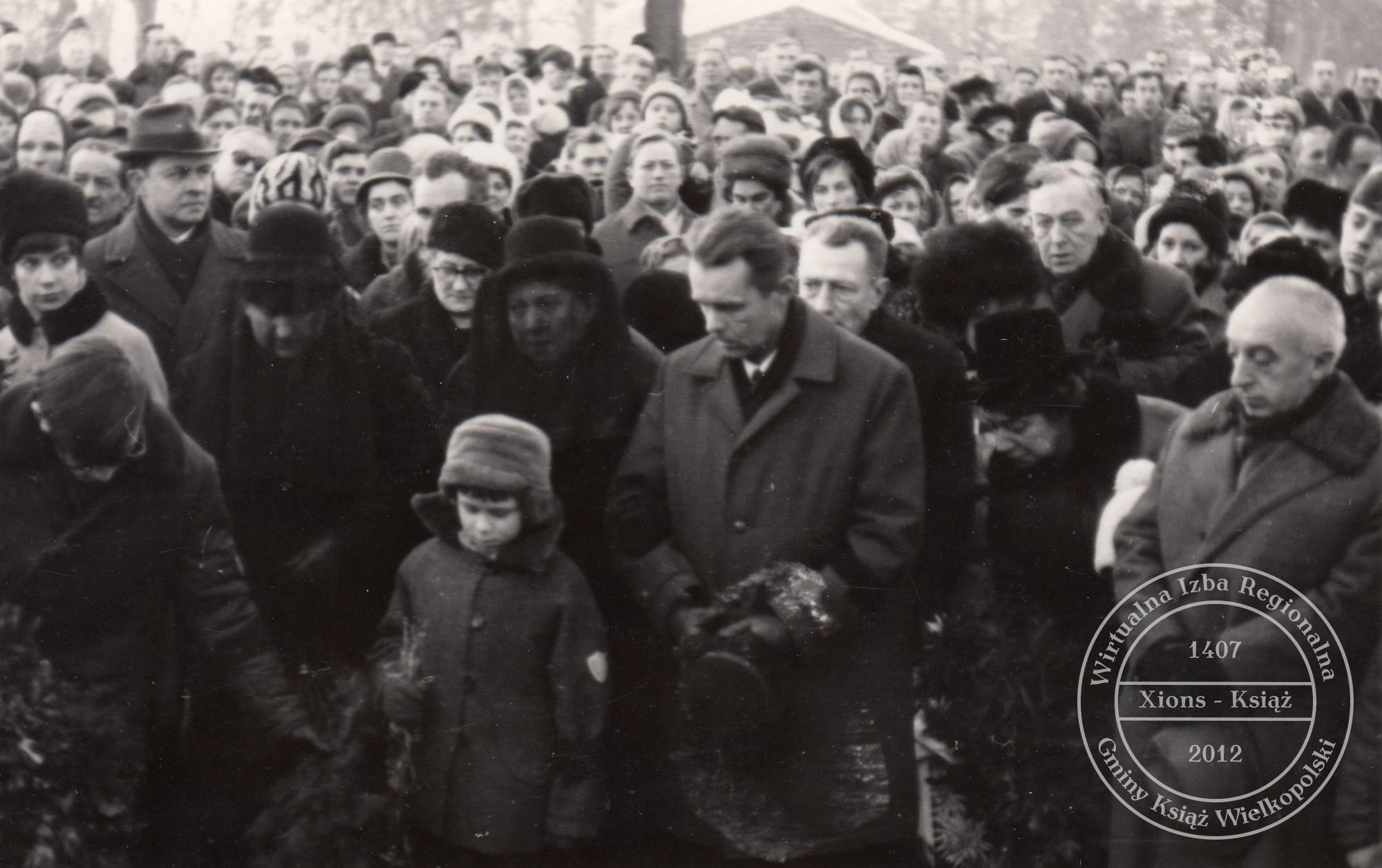 Pogrzeb dr. Maksymiliana Krybusa w dniu 25 stycznia 1970 r.