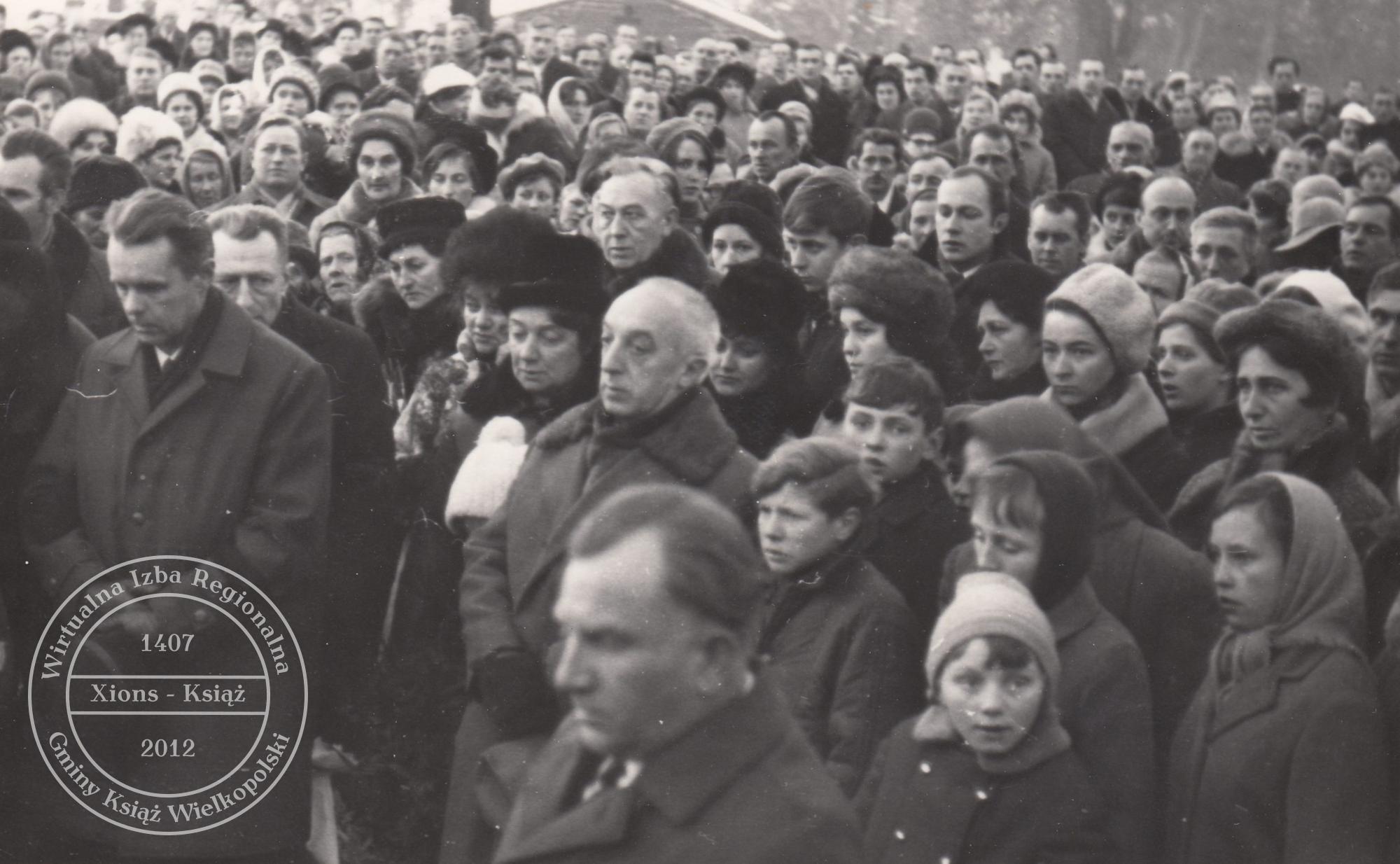 Pogrzeb dr. Maksymiliana Krybusa w dniu 25 stycznia 1970 r.