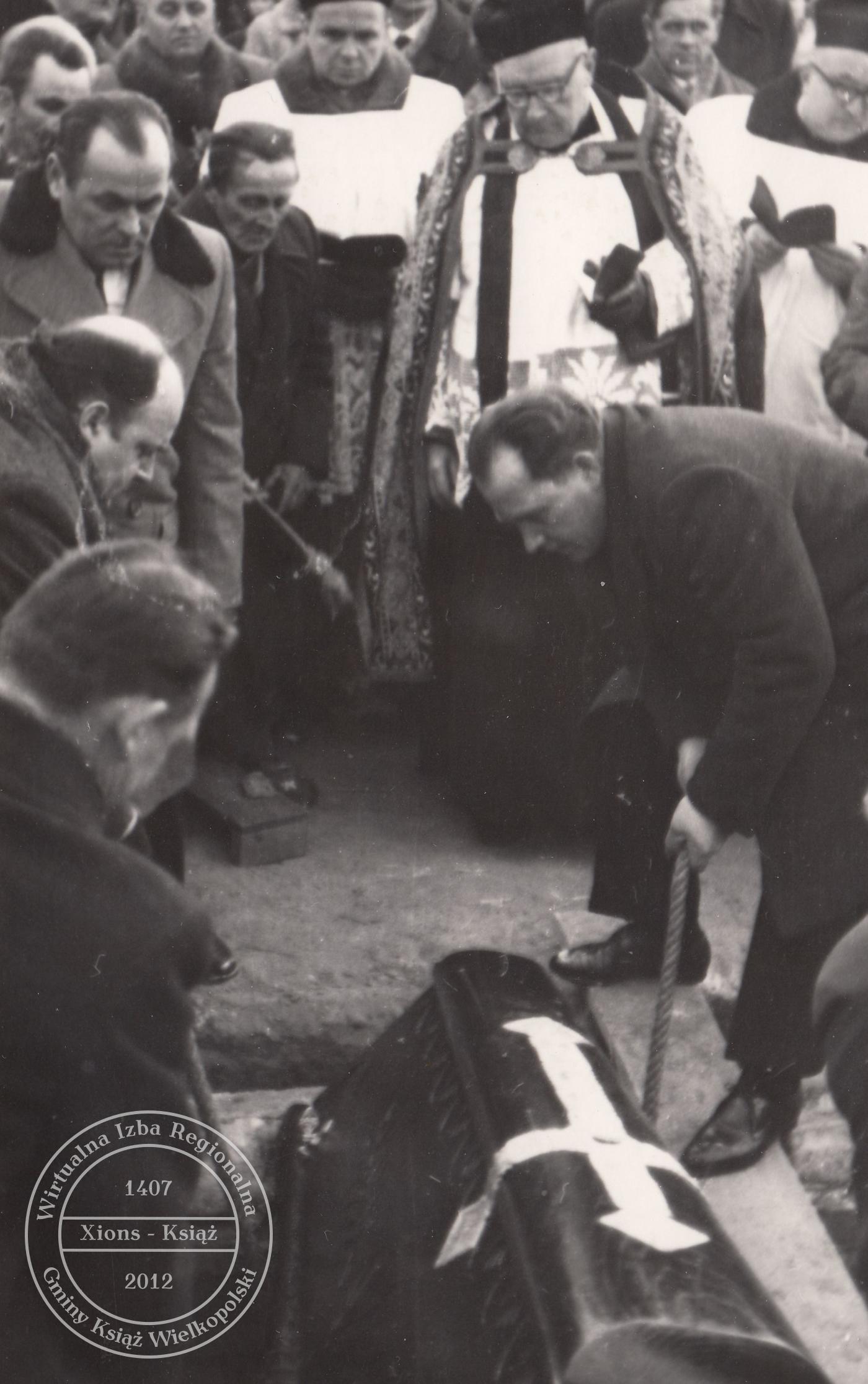 Pogrzeb dr. Maksymiliana Krybusa w dniu 25 stycznia 1970 r.