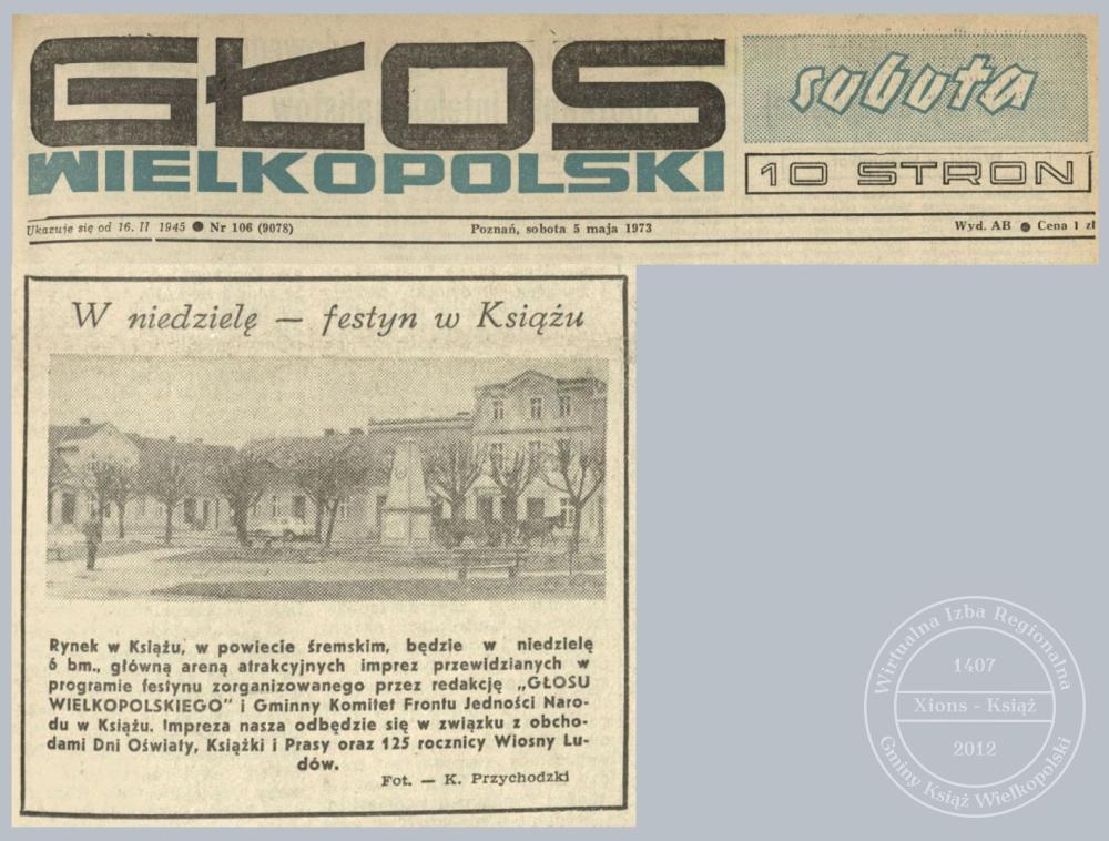 Festyn w Książu 1973 r.