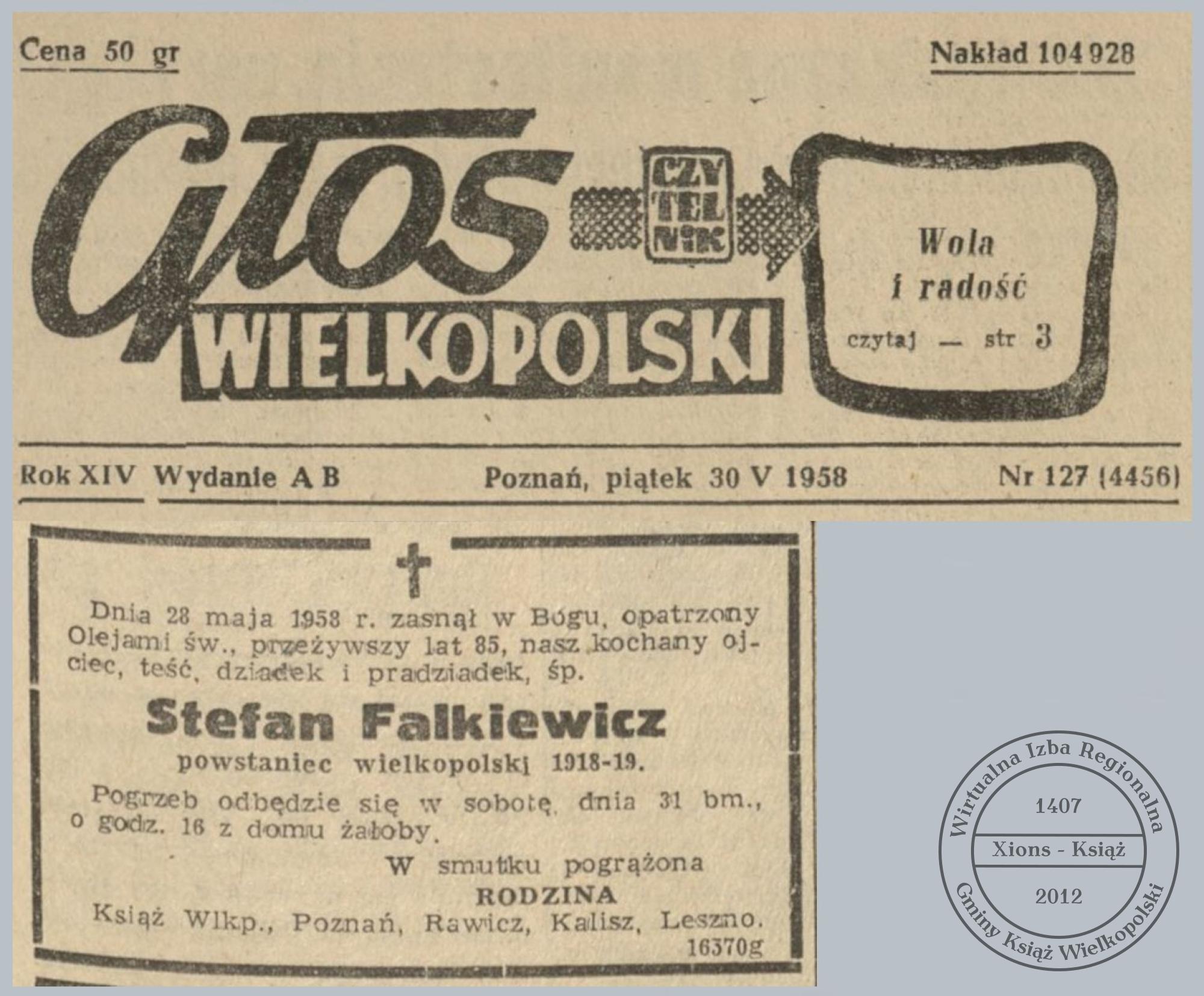 Nekrolog Stefan Falkiewicz