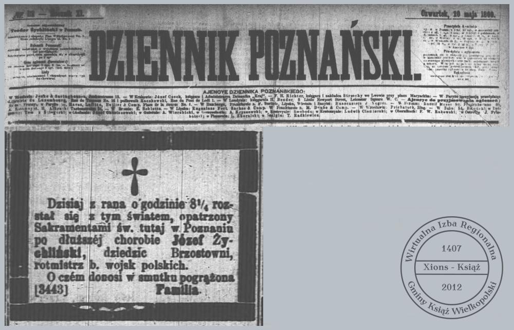 Nekrolog Józef Żychliński